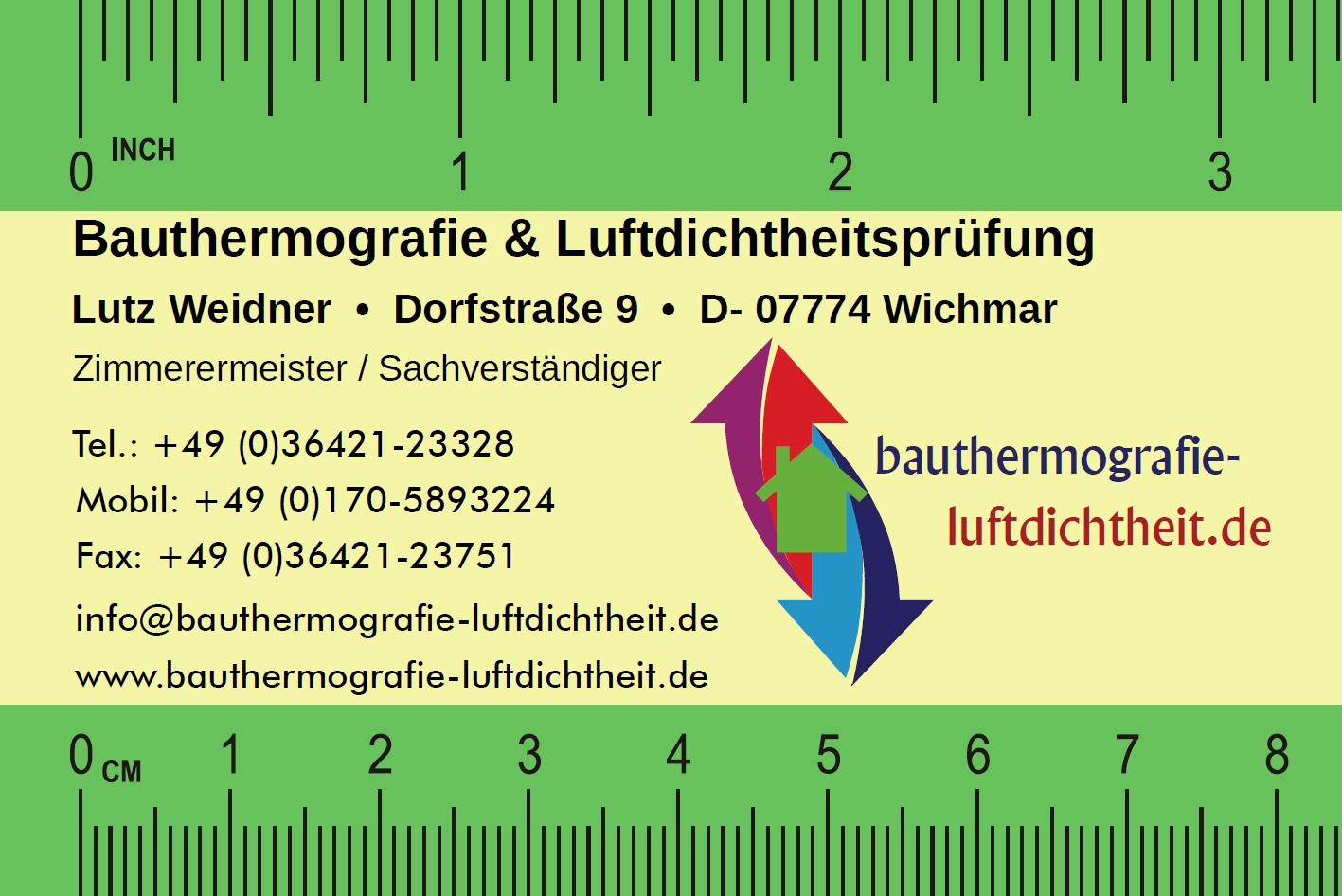 Bauthermografie & Luftdichtheitsprüfung / Blower-Door, Dorfstraße 9 in Wichmar