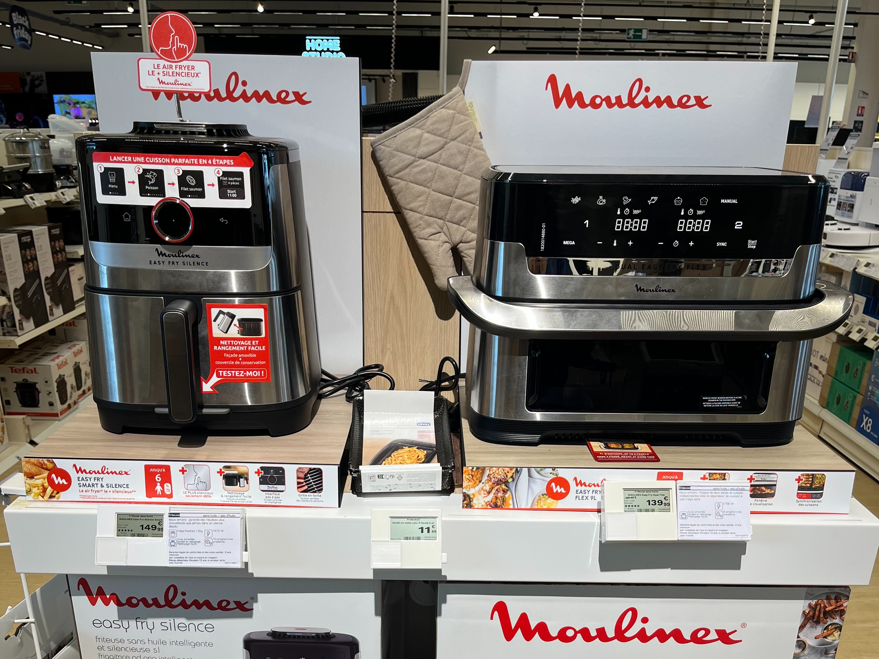 Tête de Gondole Moulinex
AirFryer Moulinex Easy Fry Dual Flex
AirFryer Moulinex Easy Fry Silence Smart