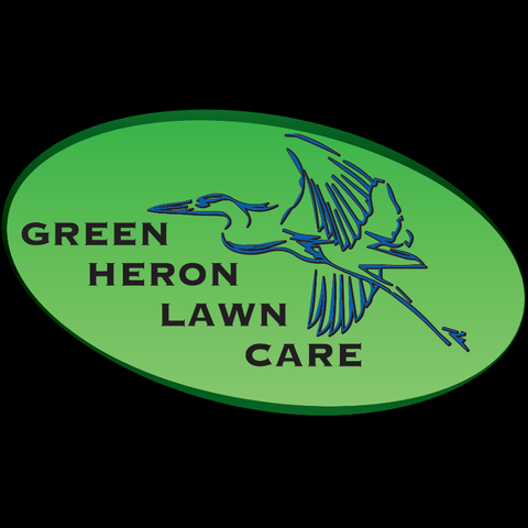 Green Heron Lawn Care Logo