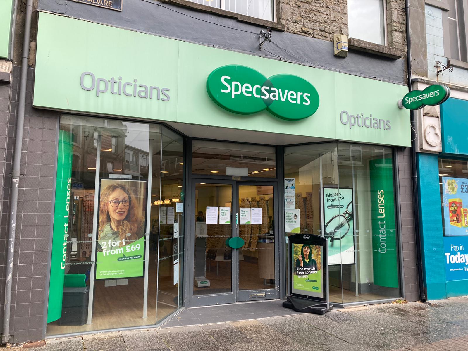Specsavers Bridgend exterior Specsavers Opticians and Audiologists - Bridgend Bridgend 01656 649127