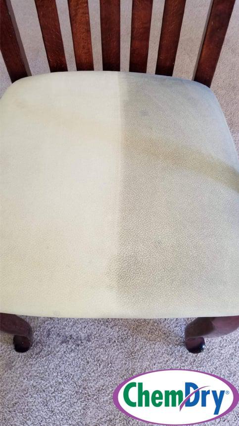 Before and after upholstery cleaning Simi Valley
