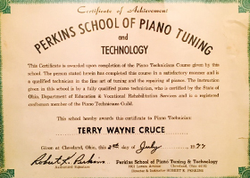 Terry Cruce Piano Tuning