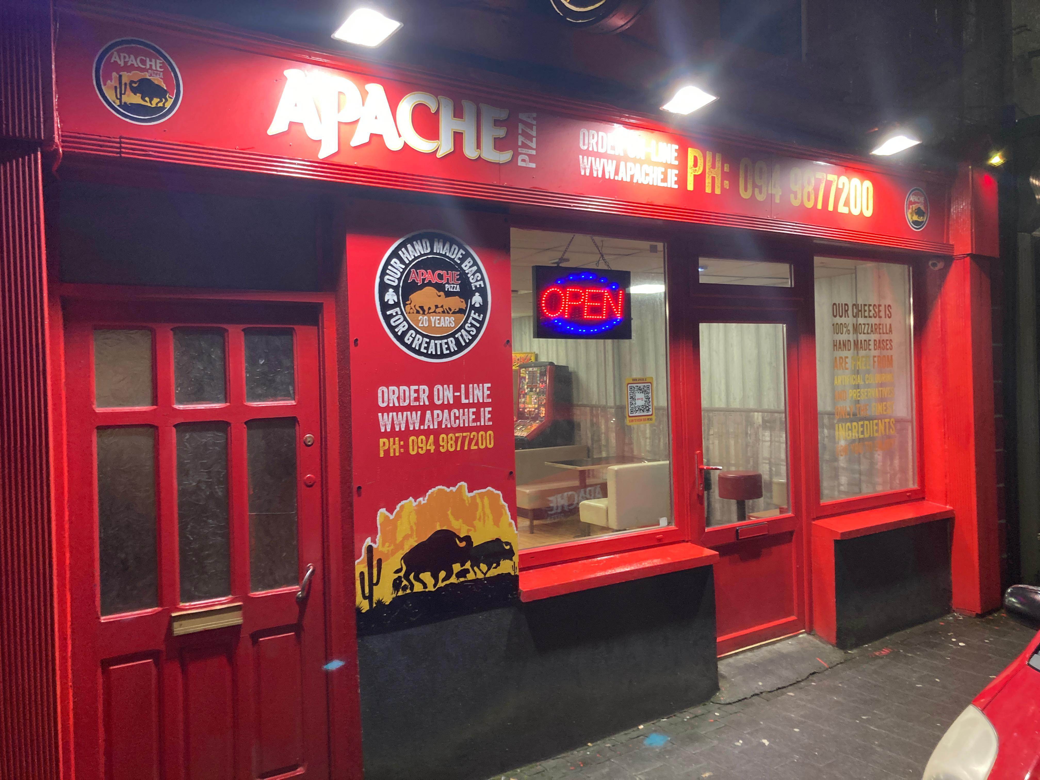Ballaghaderreen store front Apache Pizza Ballaghaderreen Ballaghaderreen (094) 987 7200