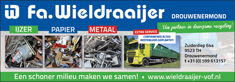 Wieldraaijer Recycling Oud Papier & Metalen Drouwenermond 0599 613 157