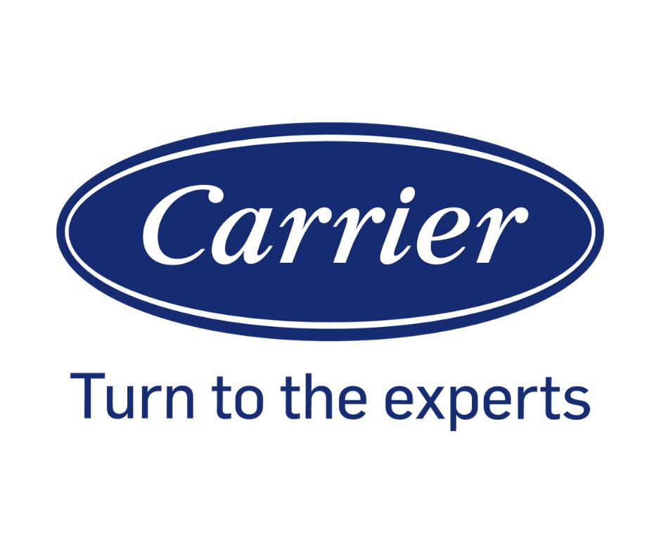 Carrier brand logo with the additional text of Turn to the experts written underneath