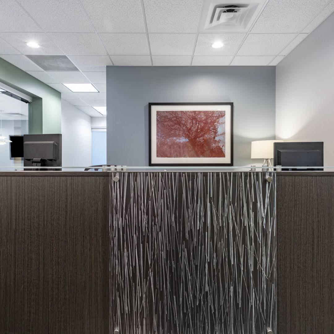 Front desk reception area