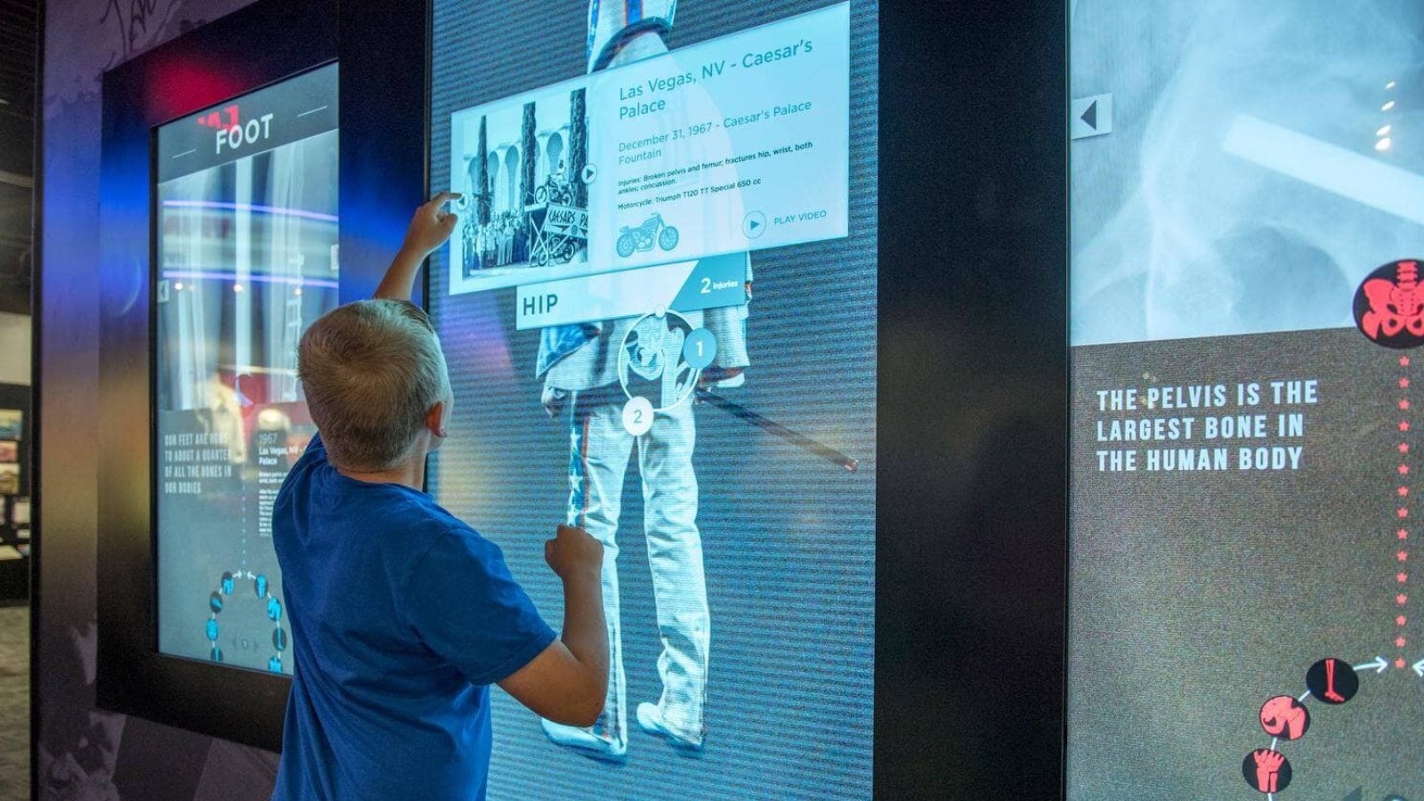 Experience an immersive Las Vegas attraction that lets visitors explore Evel Knievel's iconic moment 