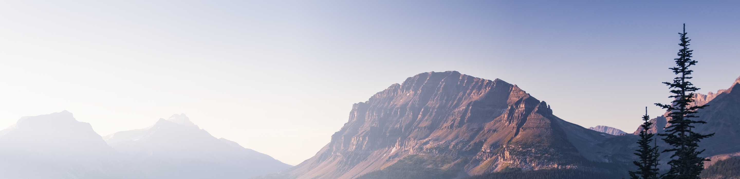 A rugged mountain range.