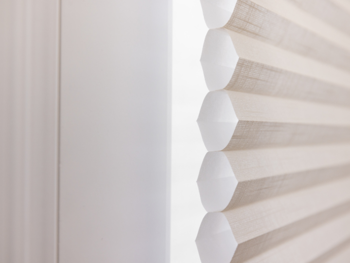 Cellular shades, also known as honeycomb shades, come in a range of textures, colors, and opacity le Budget Blinds of Vernon Vernon (250)275-2735