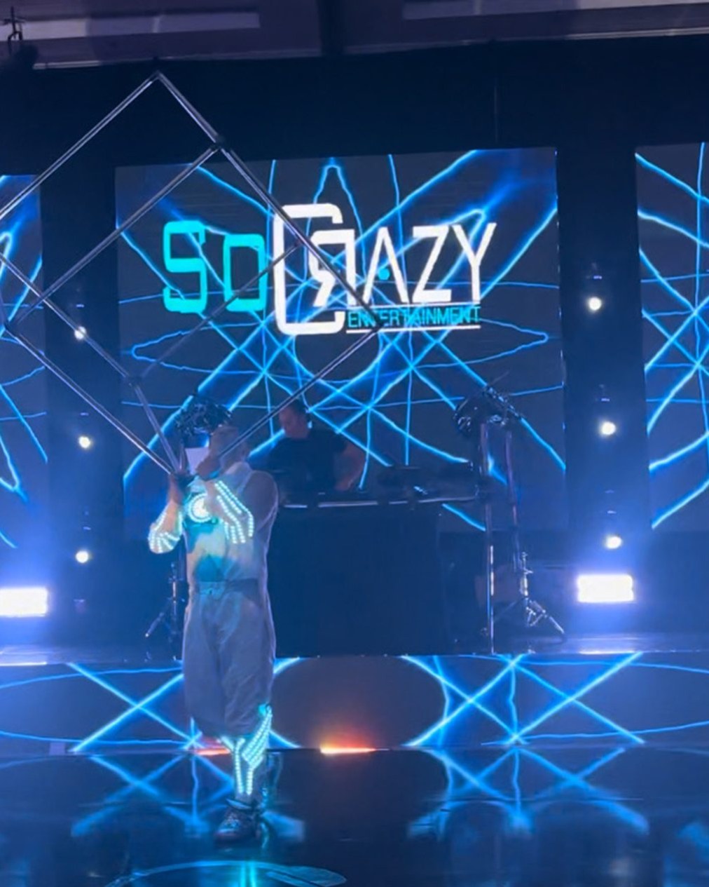 LED video wall for a live performance