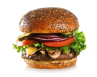 Mushroom, Onion & Swiss Burger made by City Burger Co.