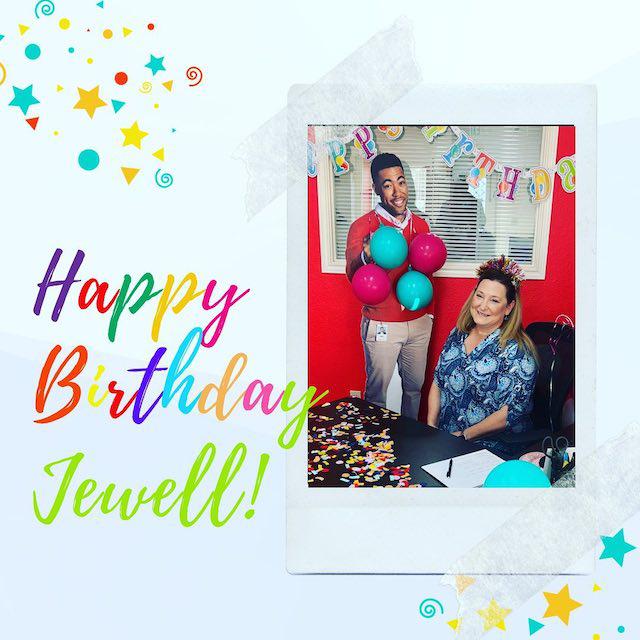 Happy Birthday, Jewell! Wishing you many more to come.