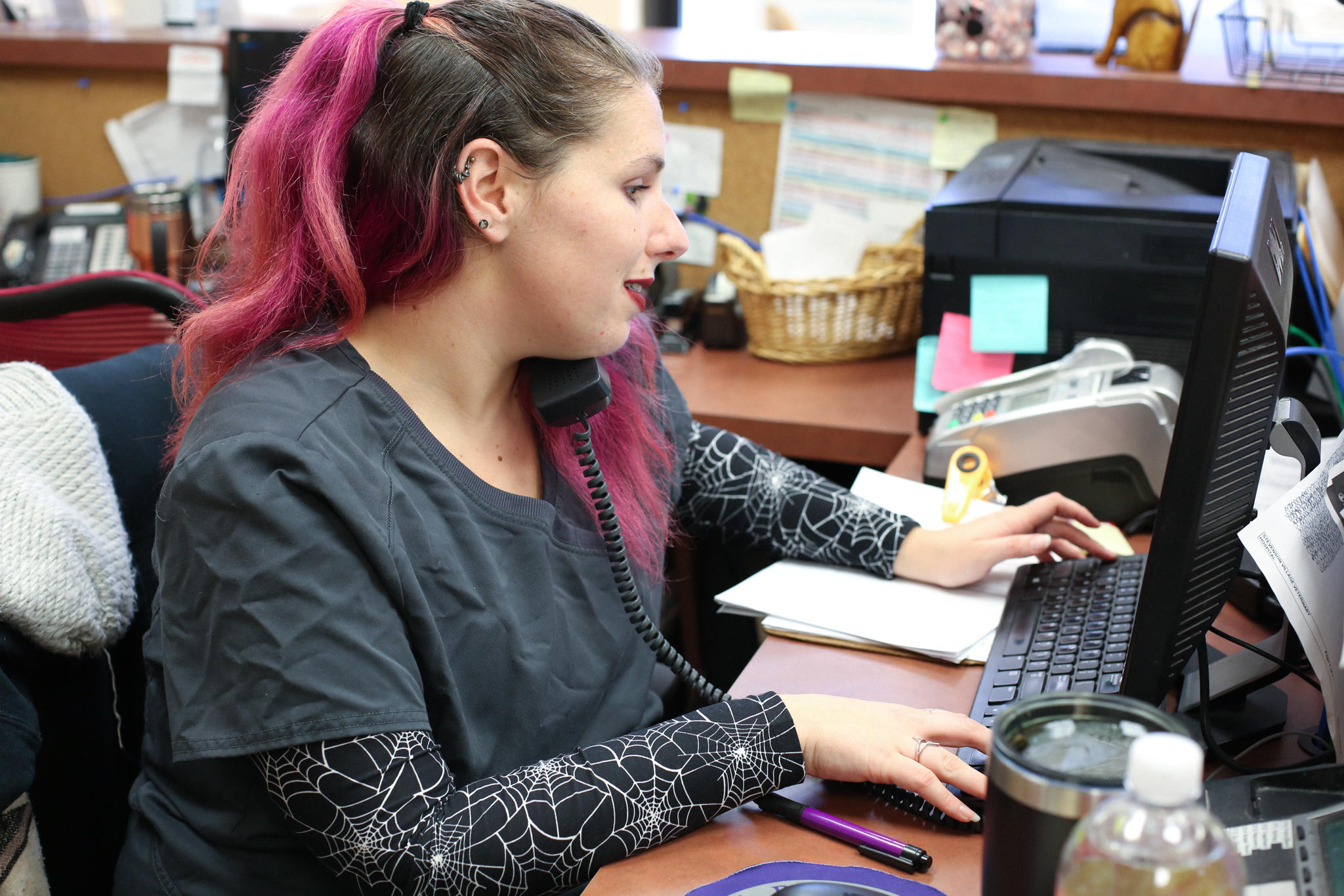 The front office team at Stevenson Village Veterinary Hospital are personable, welcoming, and always ready to assist clients.
