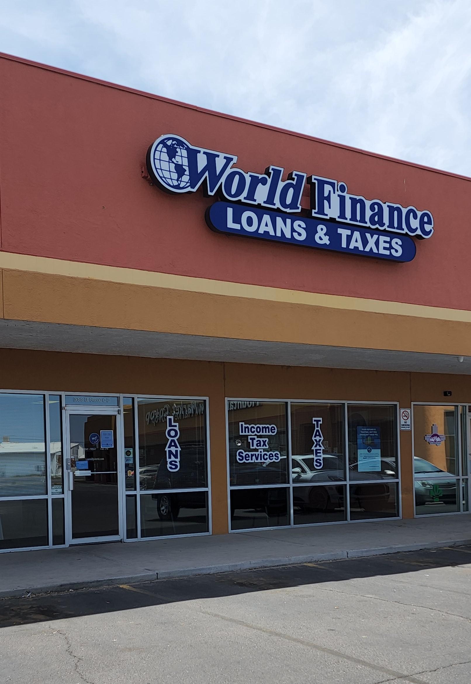 Front of Branch- Angle View World Finance Las Cruces (575)527-4166