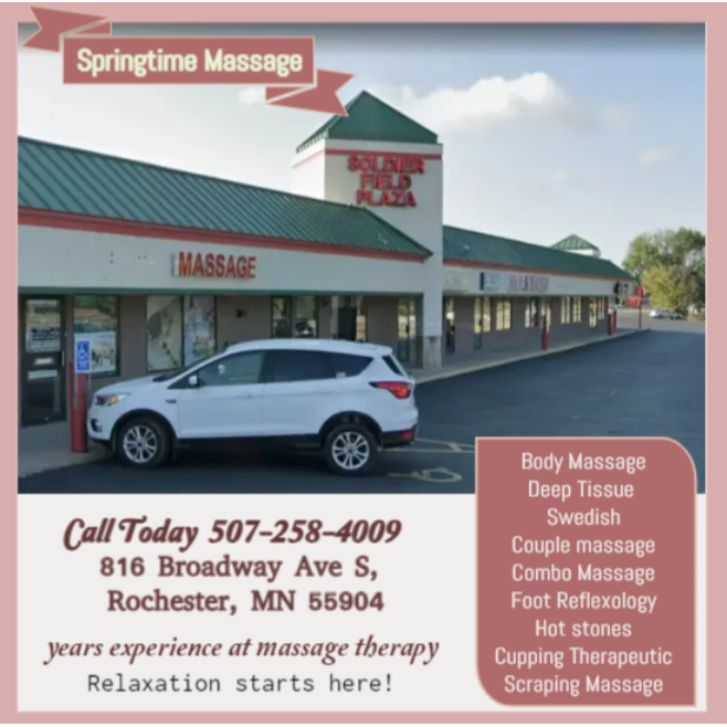 Springtime Massage - Rochester, MN 55904 - (507)258-4009 | ShowMeLocal.com