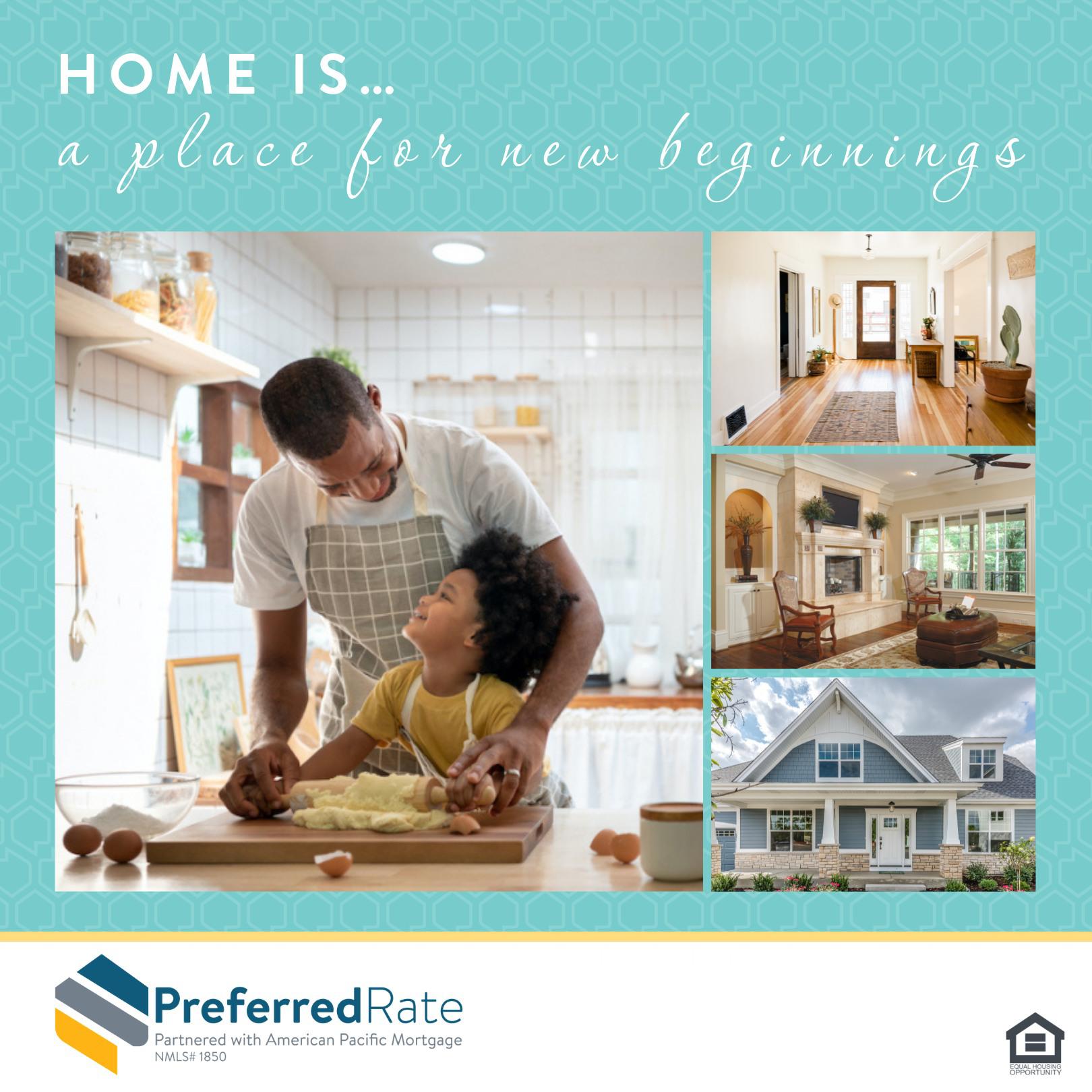 Home is a place for new beginnings. What's your favorite thing about homeownership? Ashley Morgan Bullard-Preferred Rate Brentwood (415)424-0177