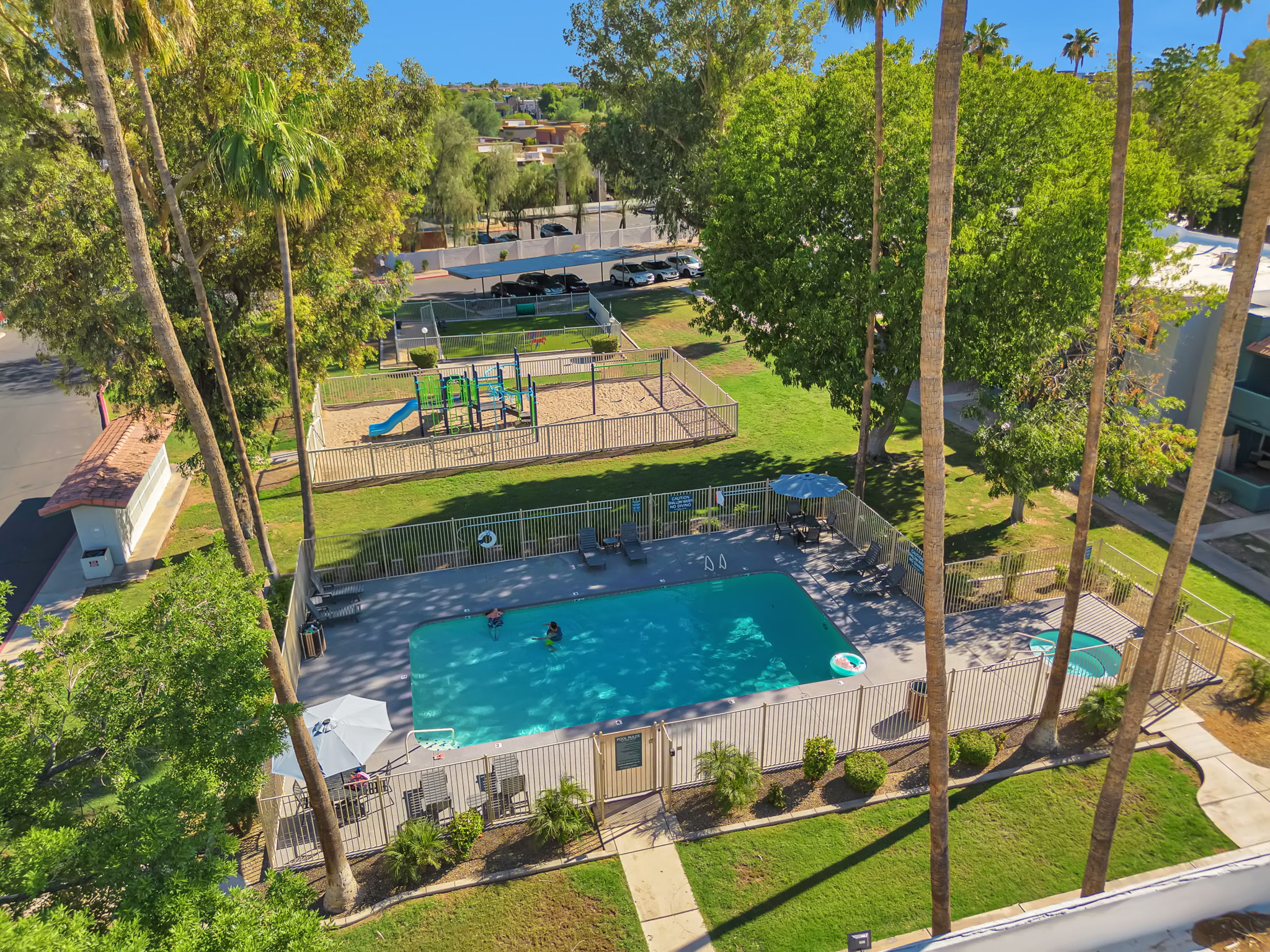 Aerial Pool View