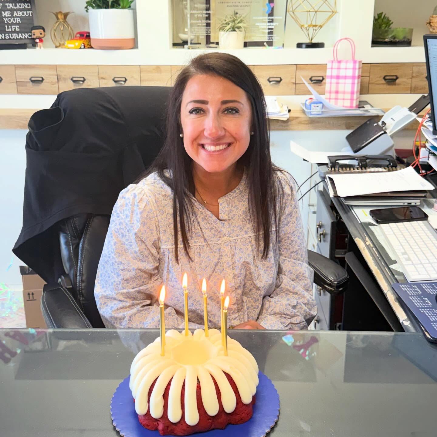 Thankful for the sweetest team that knows me and my love for State Farm Birthday cake aka Red Velvet! Thank you for all the birthday wishes!