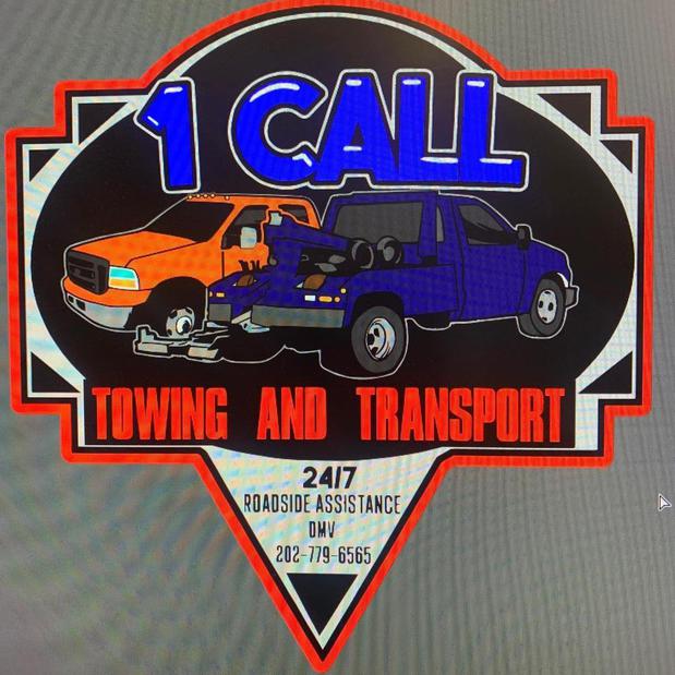 1 Call Towing and Transportation Logo