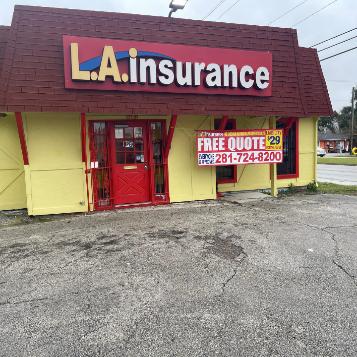 Exterior of the L.A. Insurance Agency located at 13383 Louisville St in TX