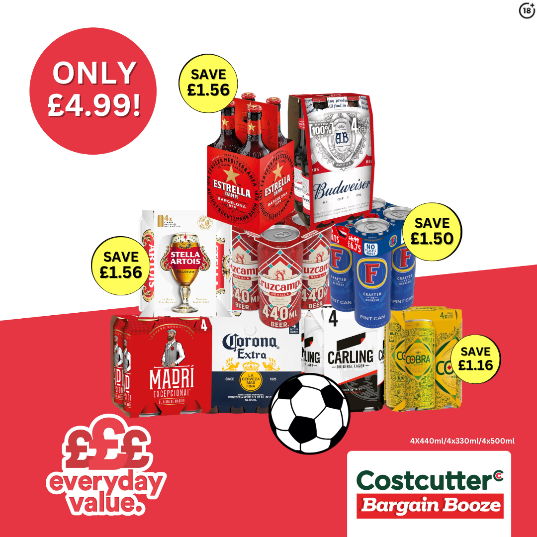 &pound;4.99 on small beer packs