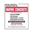 Wayne Concrete Contractors INC Logo