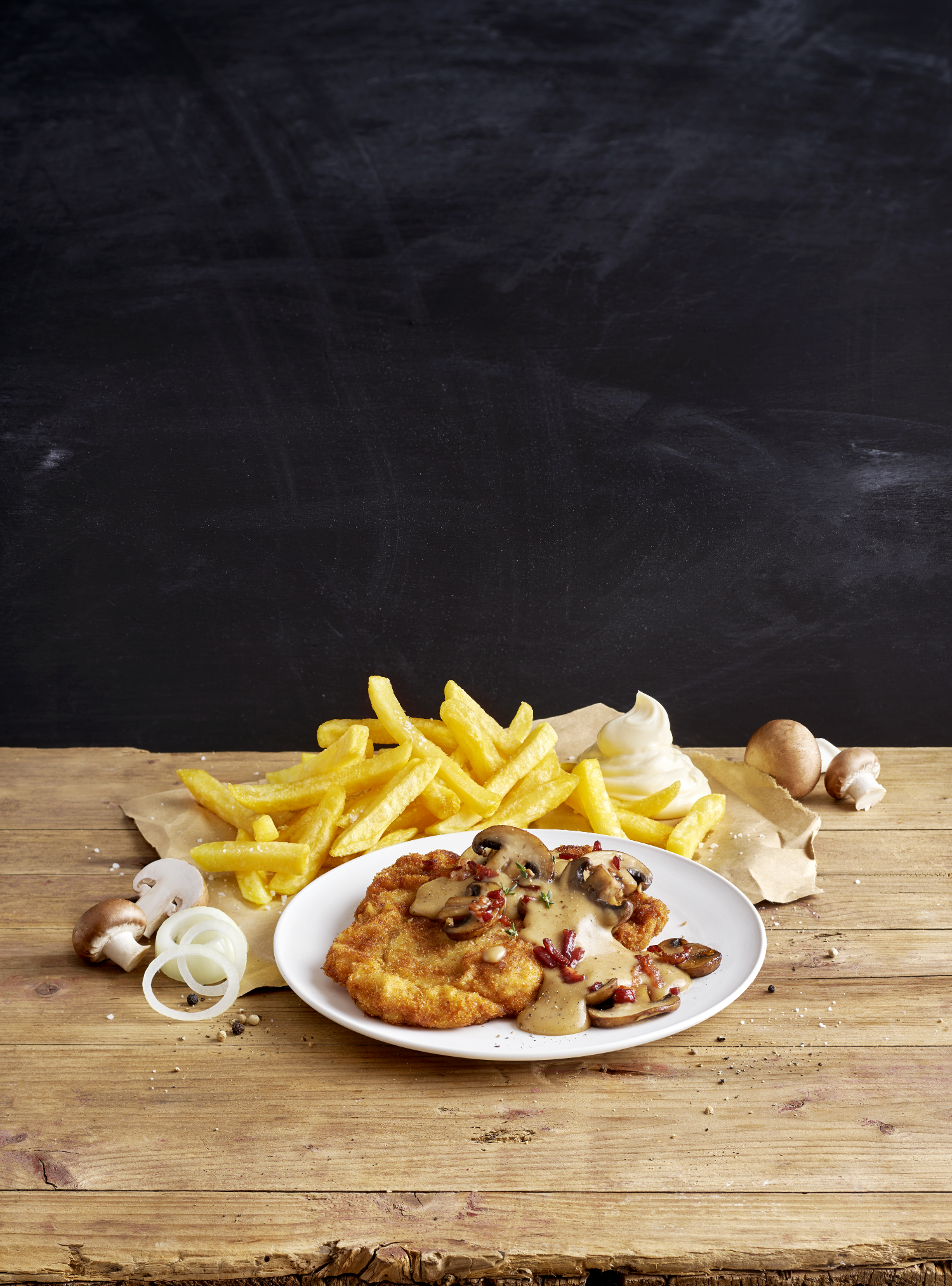 Jägerschnitzel Menü