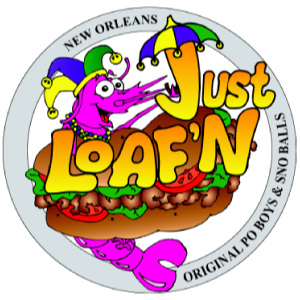 Just Loaf'N New Orleans PoBoys & Snoballs Logo
