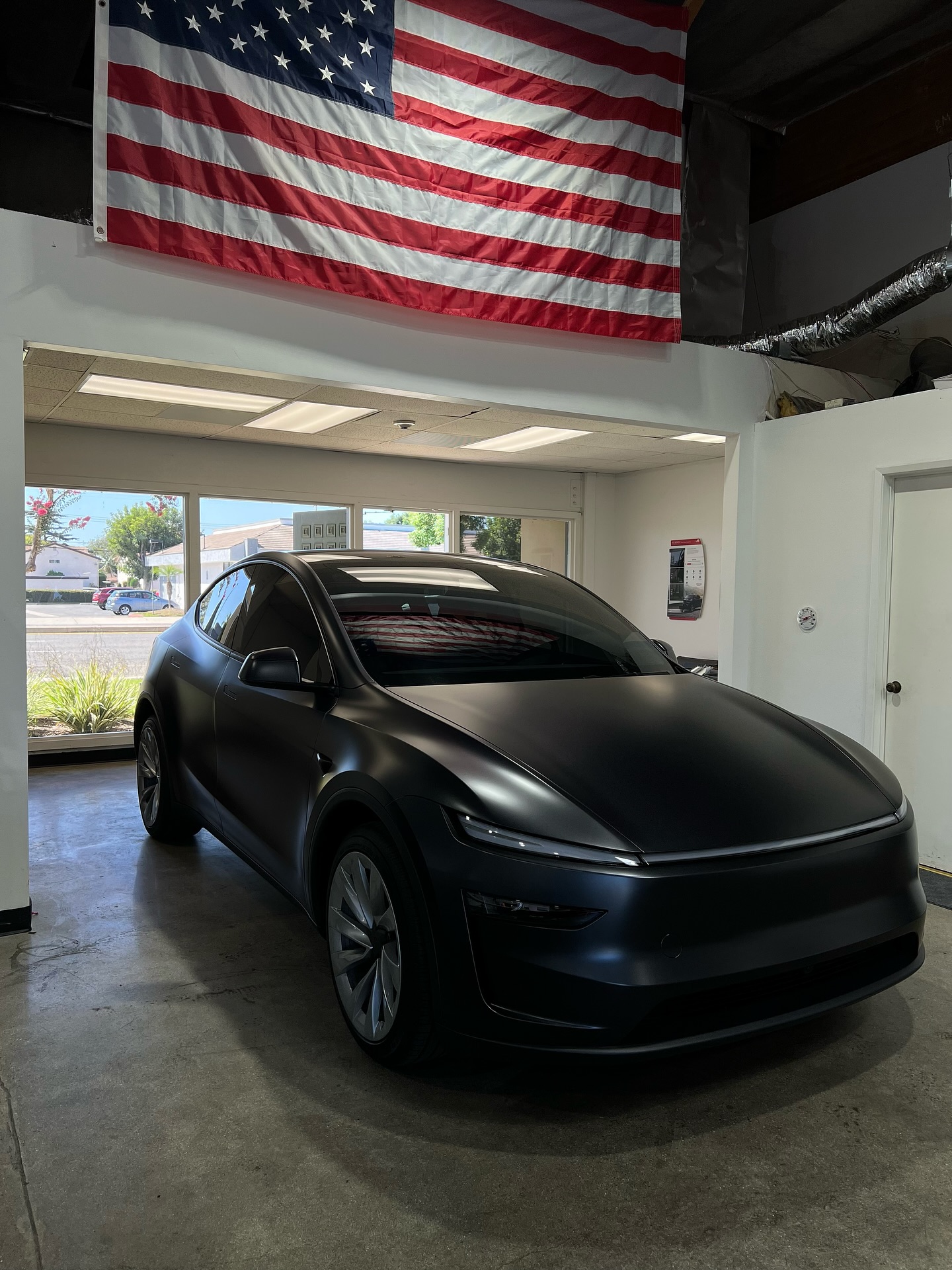 Matte Black Tesla
