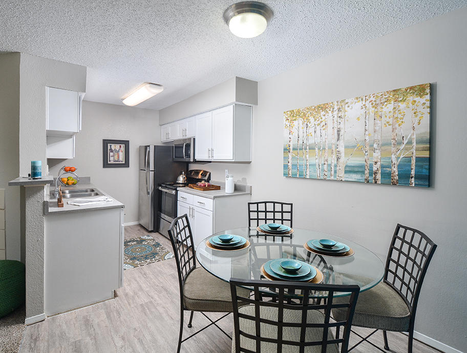 Dining Room Area & Kitchen