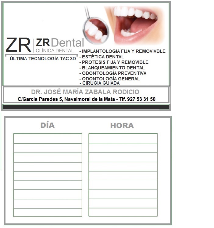 ZR Dental - José María Zabala Rodicio Navalmoral de la Mata
