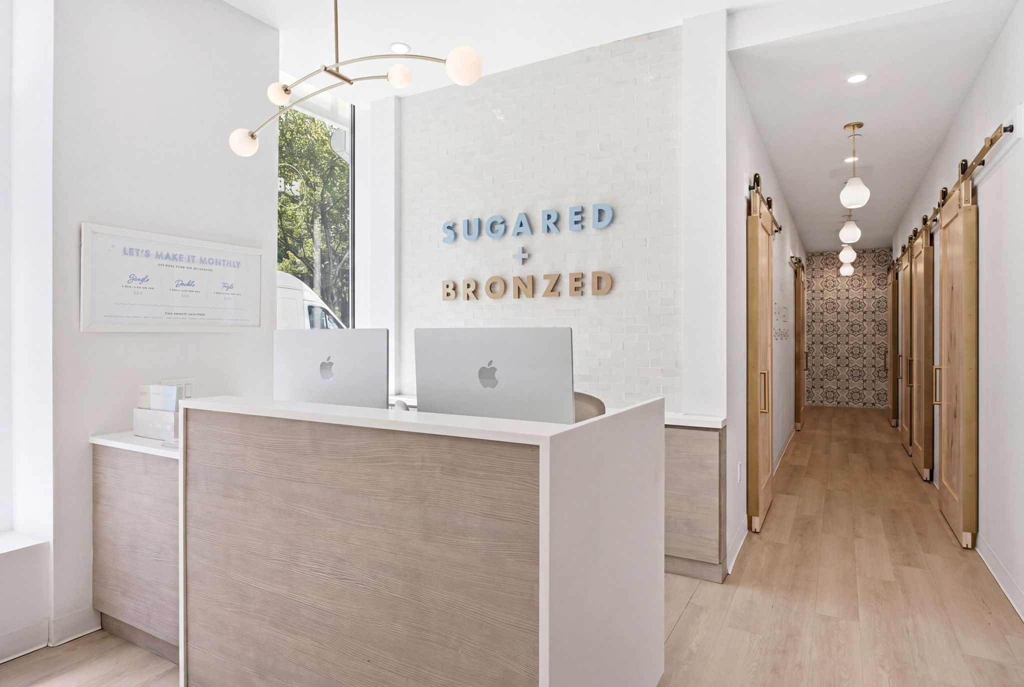 SUGARED + BRONZED Lower East Side Reception Desk