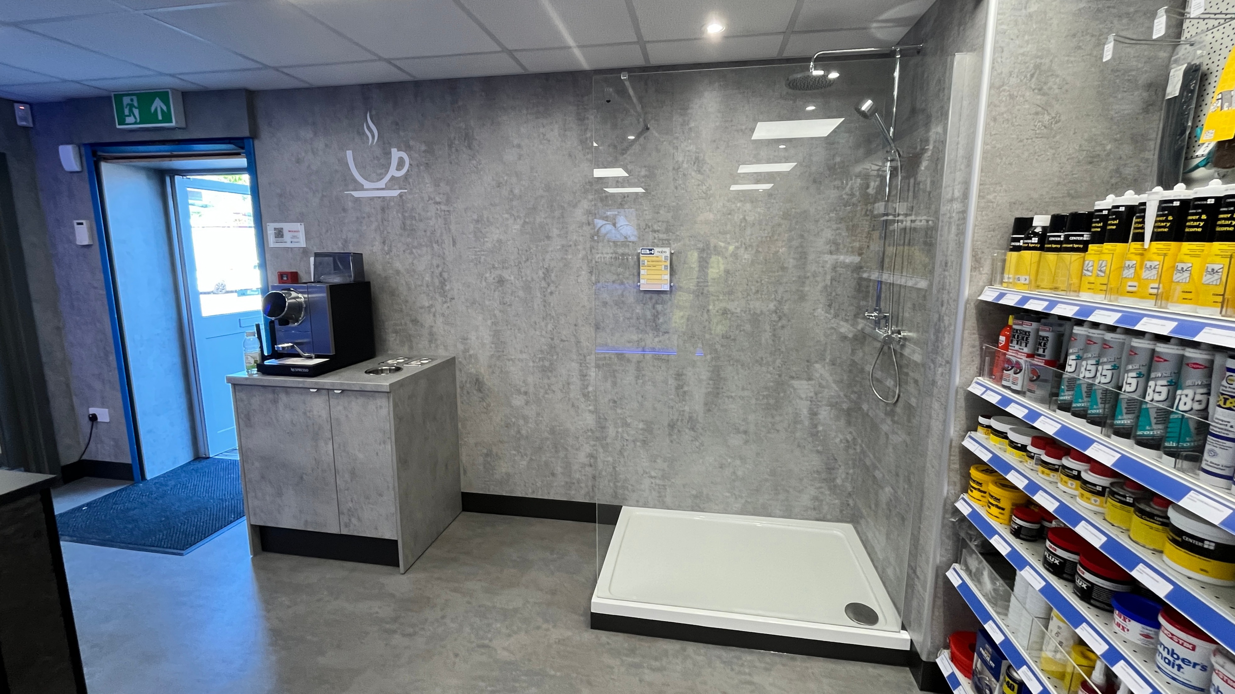 Inside Plumb Centre in Swansea