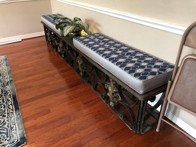 Custom Bench Seat Cushions can compliment any existing decor you have in your game room. Budget Blinds of Katy & Sugar Land made these Richmond, TX homeowners so happy when they gave them the ultimate package of matching style and fashion.