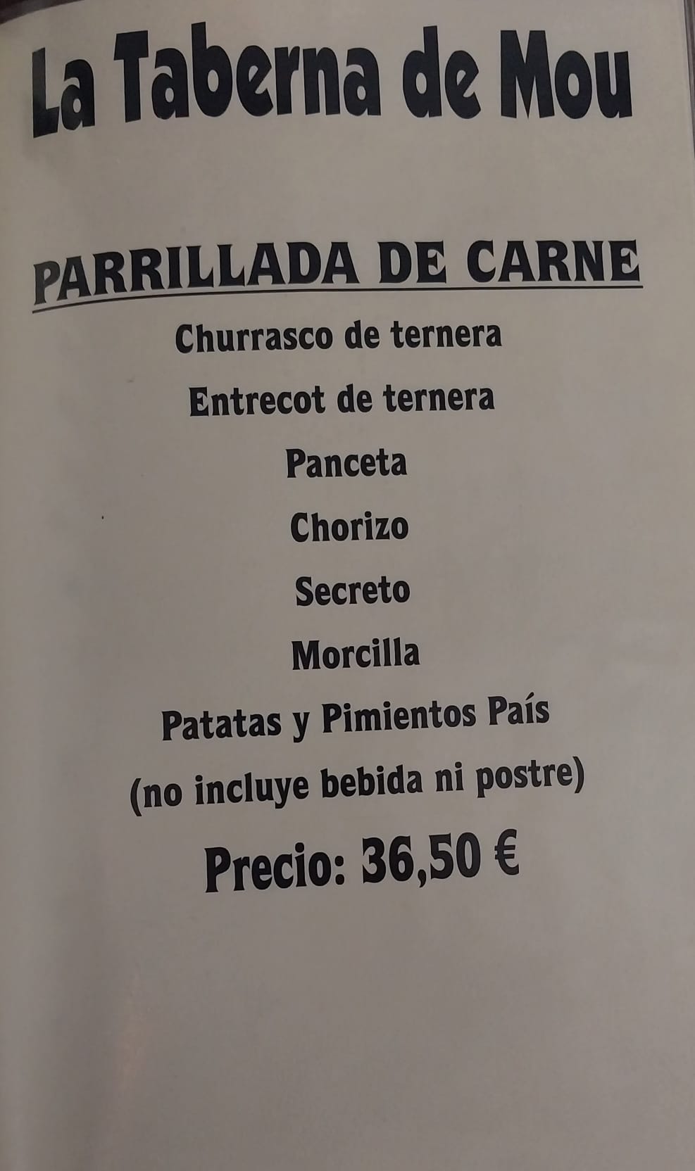 Asador La Taberna Mou