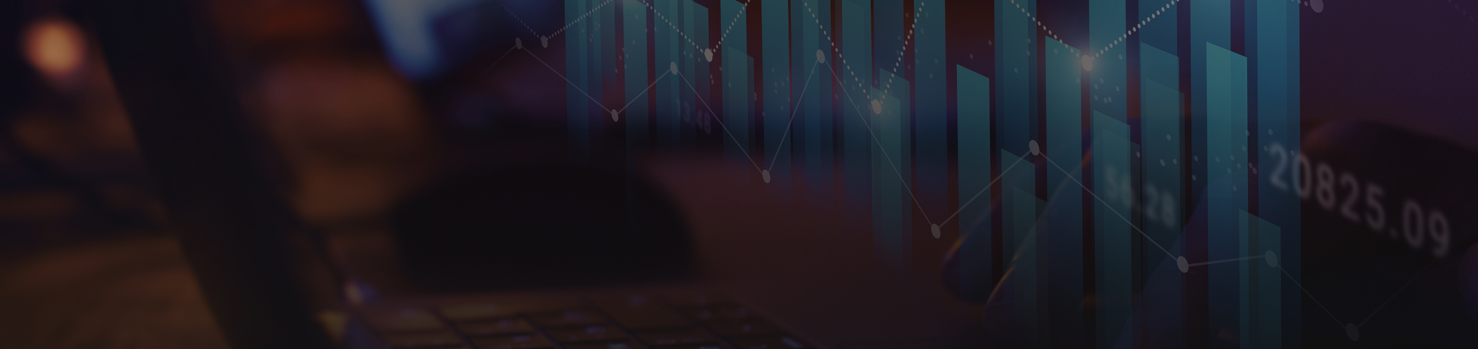 Bar graph projected on a transparent screen.