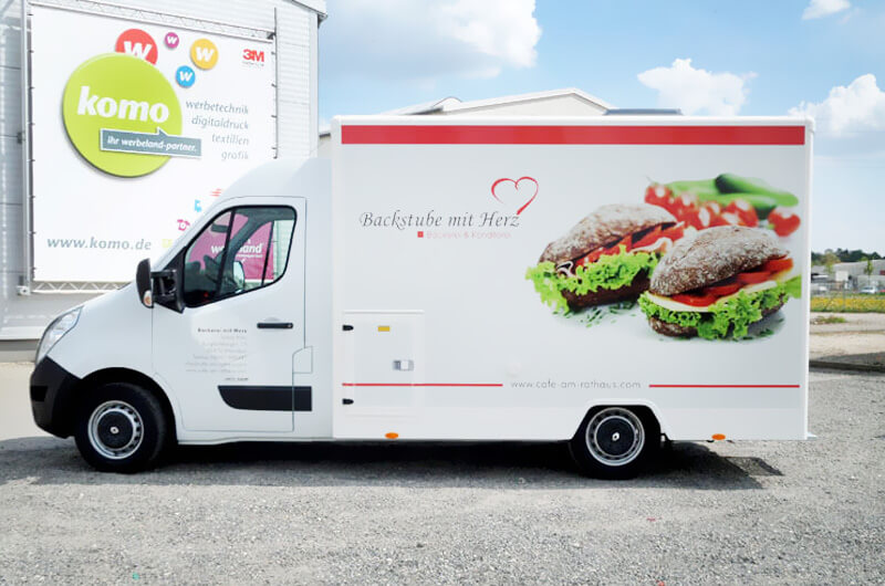 Referenzen — Food Truck. Produziert von Komo Beschriftungen aus Ichenhausen.