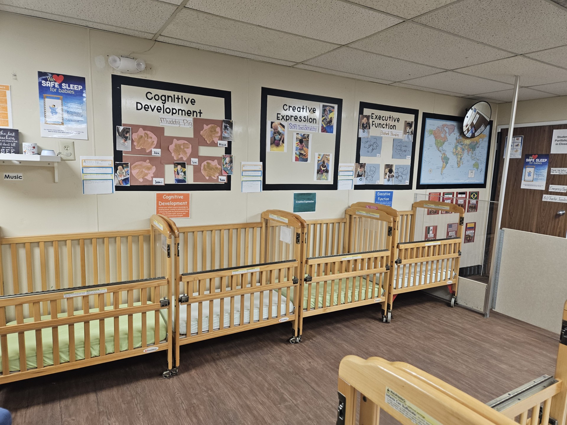 Infant Classroom: Crib Area