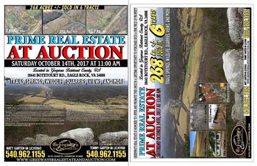 This is one sale you don’t want to miss!! Prime Real Estate in Botetourt County