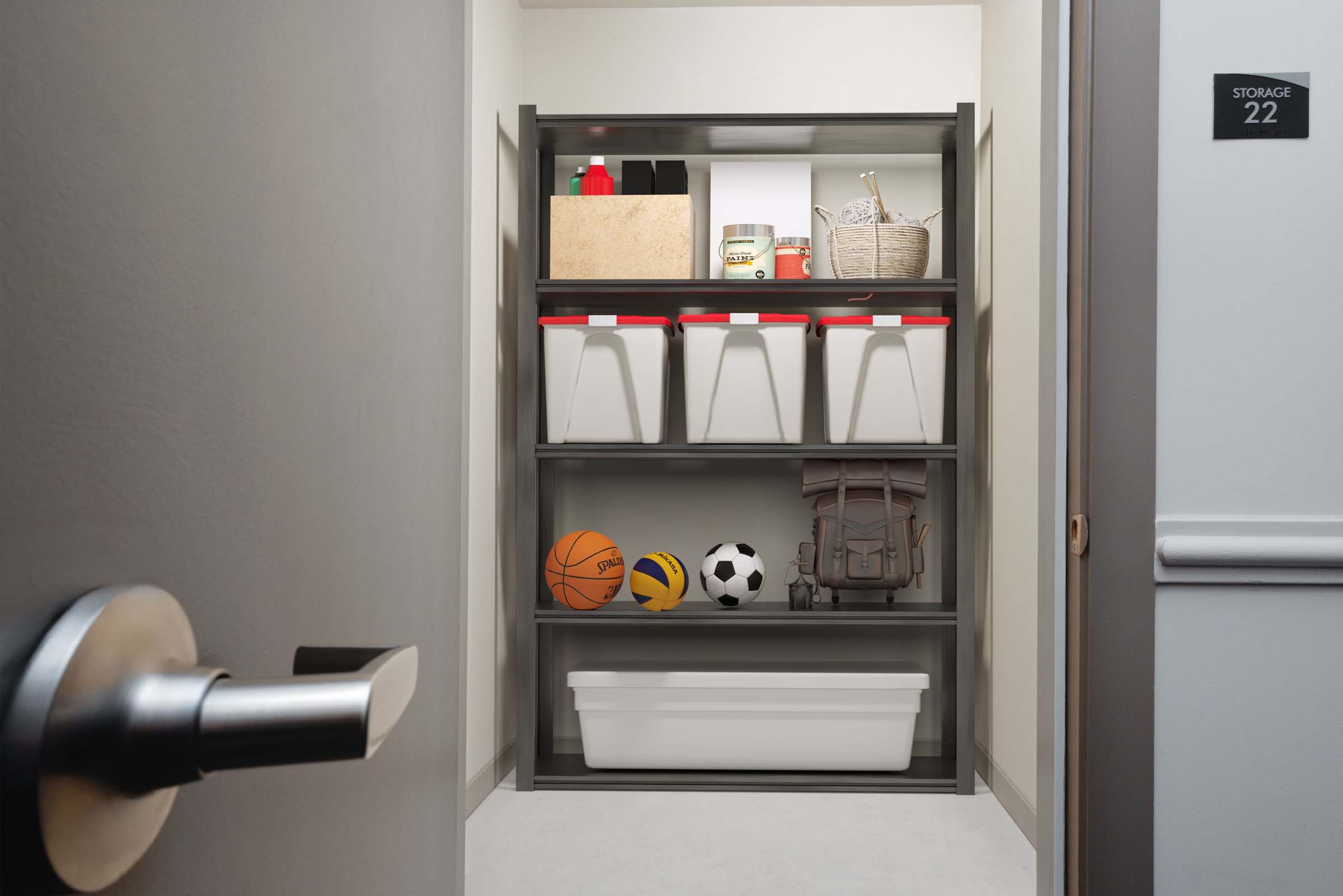 Rentable storage space at Camden Dilworth in Charlotte, NC