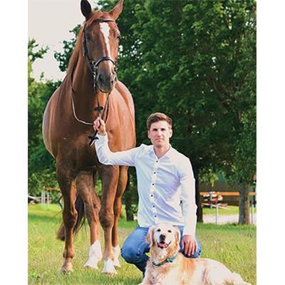 Tiernahrungsexperte Marius Landau in Hessisch Lichtenau