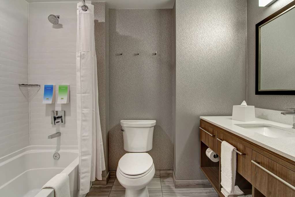 Guest room bath Home2 Suites by Hilton Edmonton South Edmonton (780)250-3000