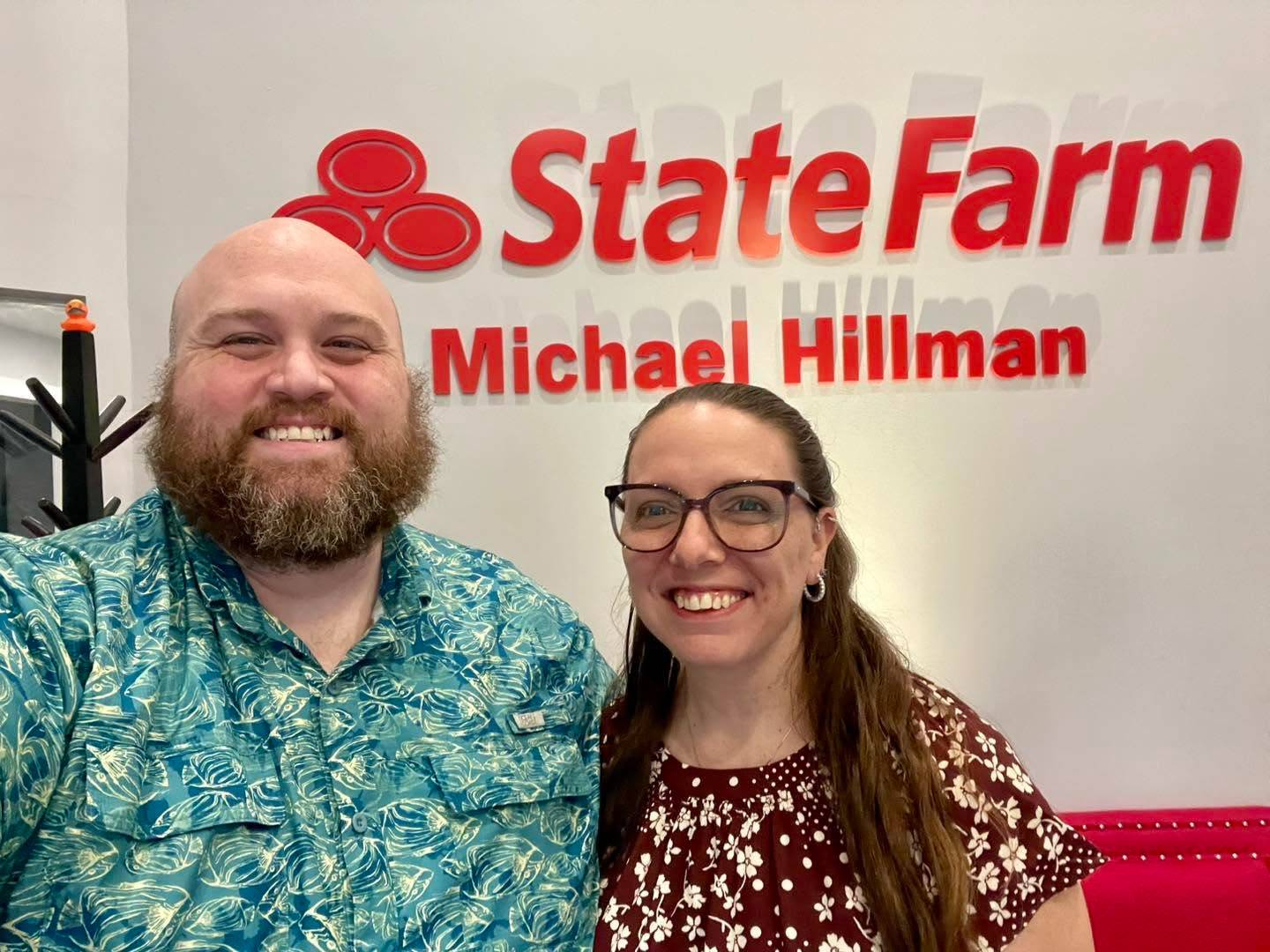 Aloha from Michael Hillman State Farm! Andrew and Caia brought the island vibes to the office for National Hawaiian Shirt Day, and we’d say they nailed it!