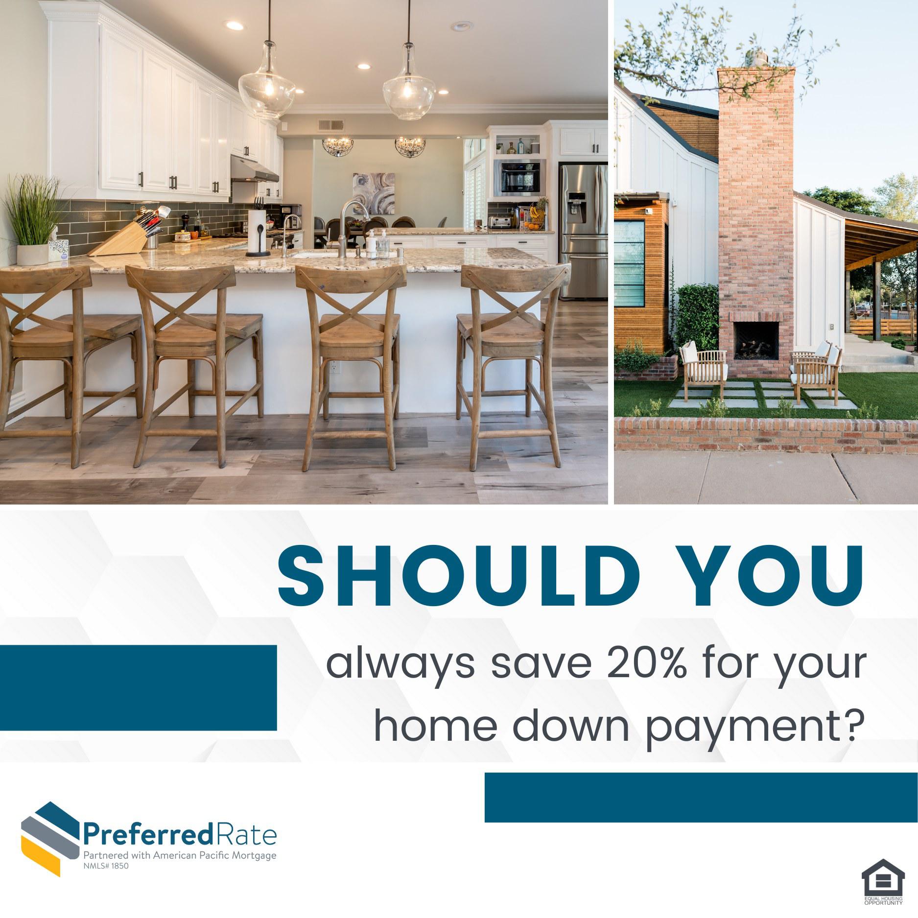 Did you know that you do not have to put 20 percent down on a house?

In fact, the average down paym Sergio Giangrande - Preferred Rate Oakbrook Terrace (847)489-7742