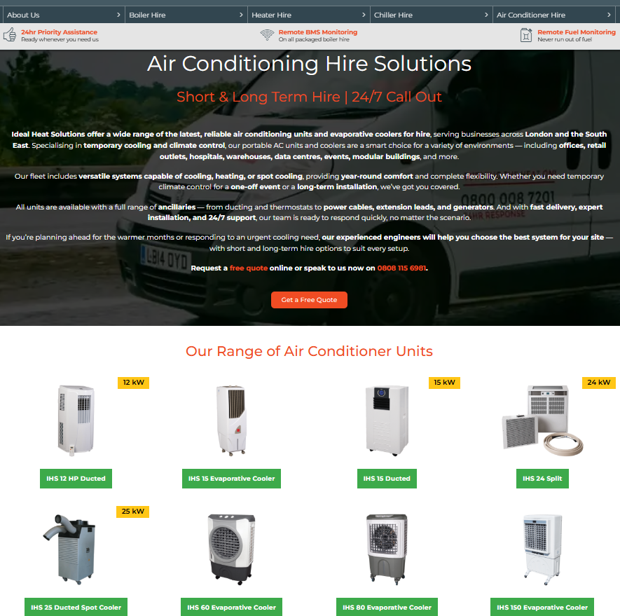 Air Con and Evaporative Cooler Page