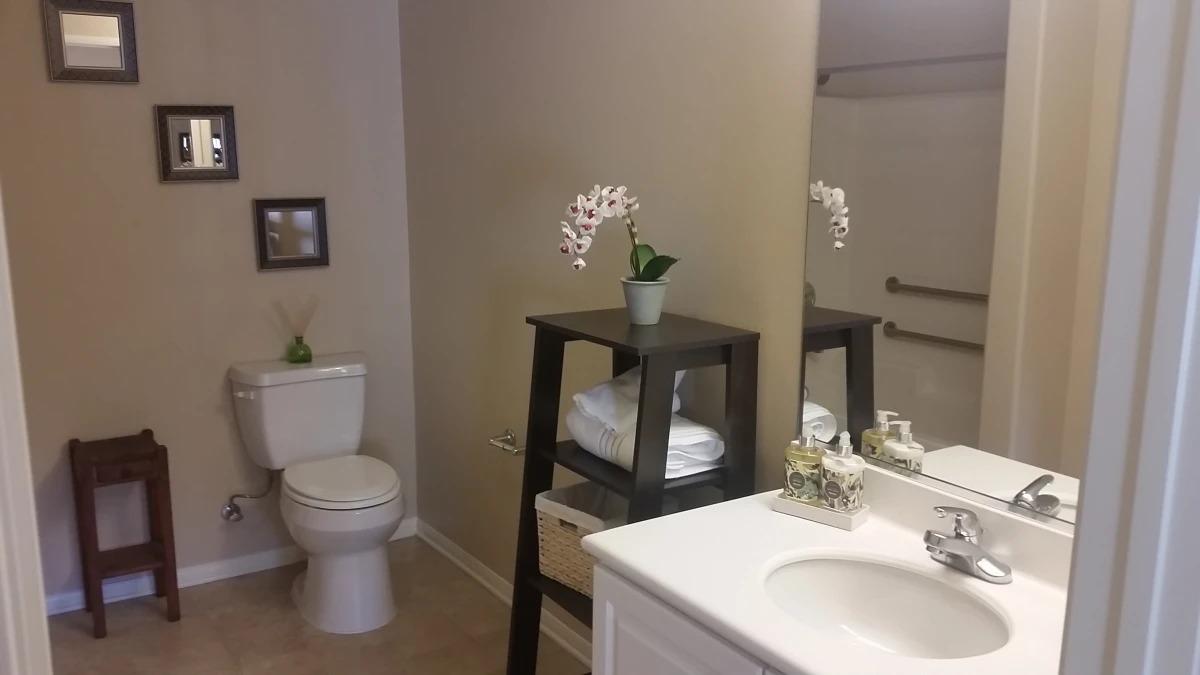 Bathroom at Tesoro Senior Apartments