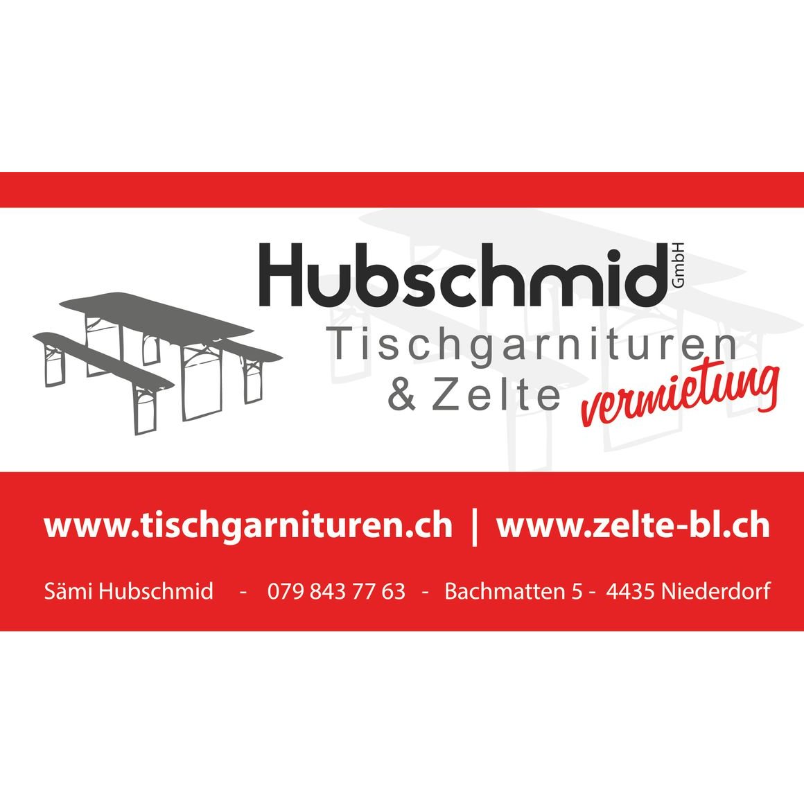 Tischgarnituren u. Zelte Hubschmid GmbH Logo