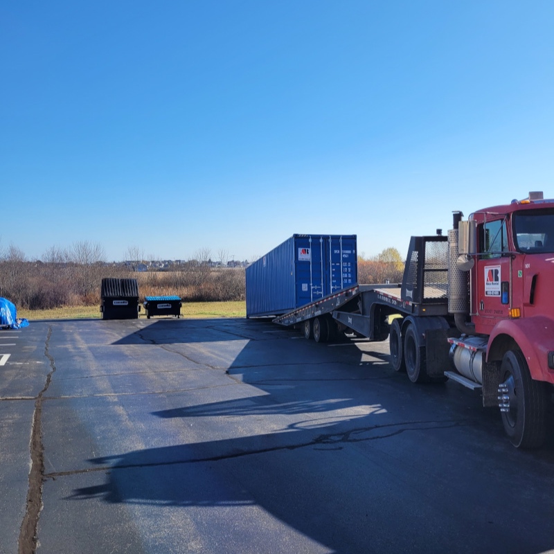 40ft storage container rental delivered to Hotel Revamp in Wells, ME
40ft storage container rental d 