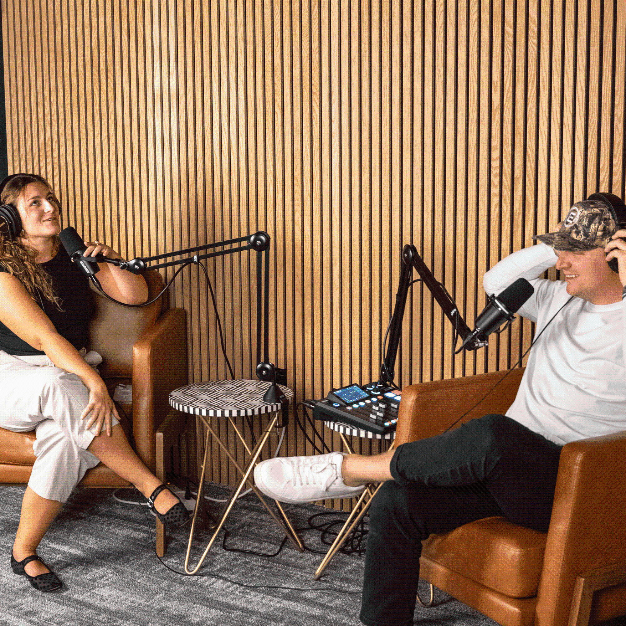 In-house podcast studio