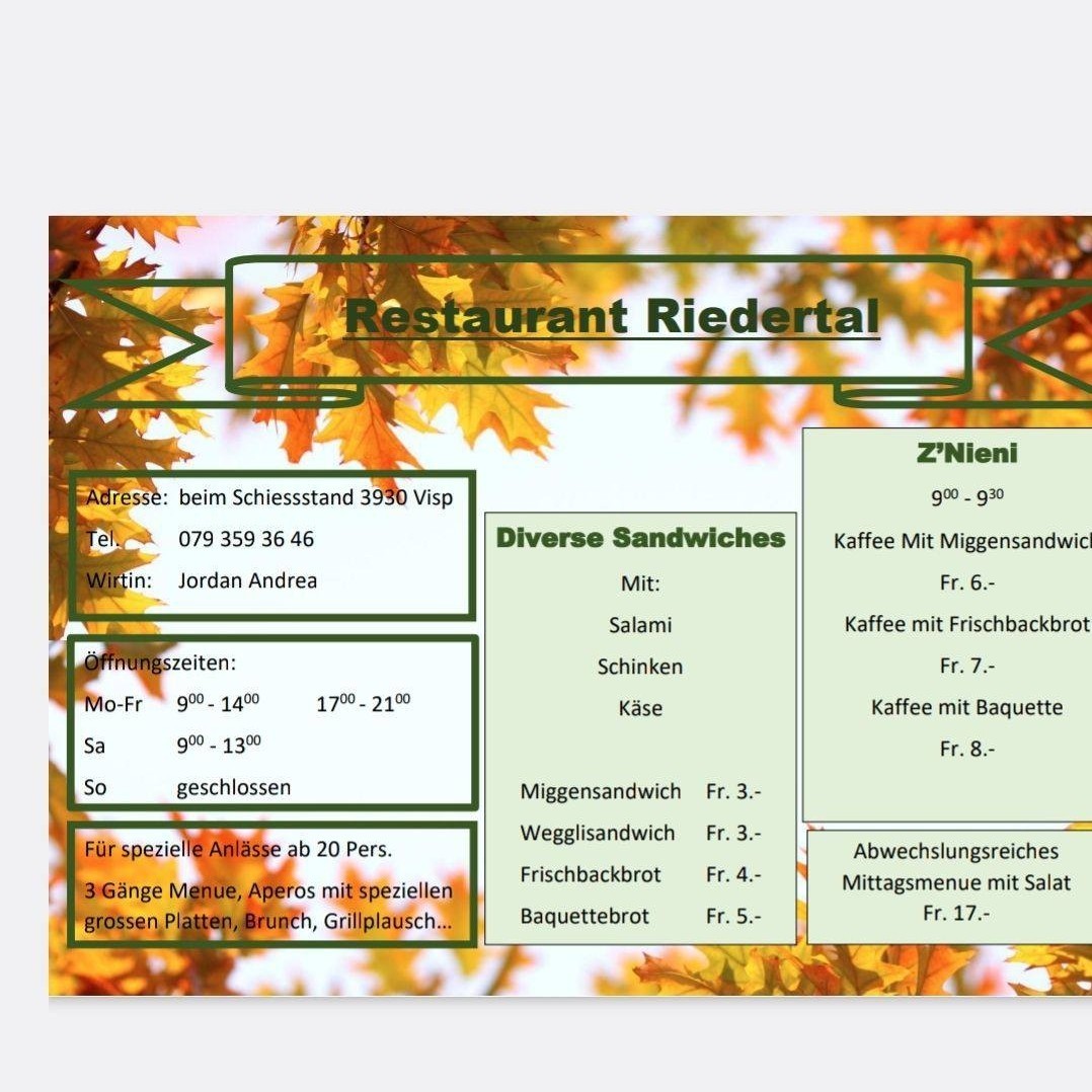 Restaurant Riedertal Logo